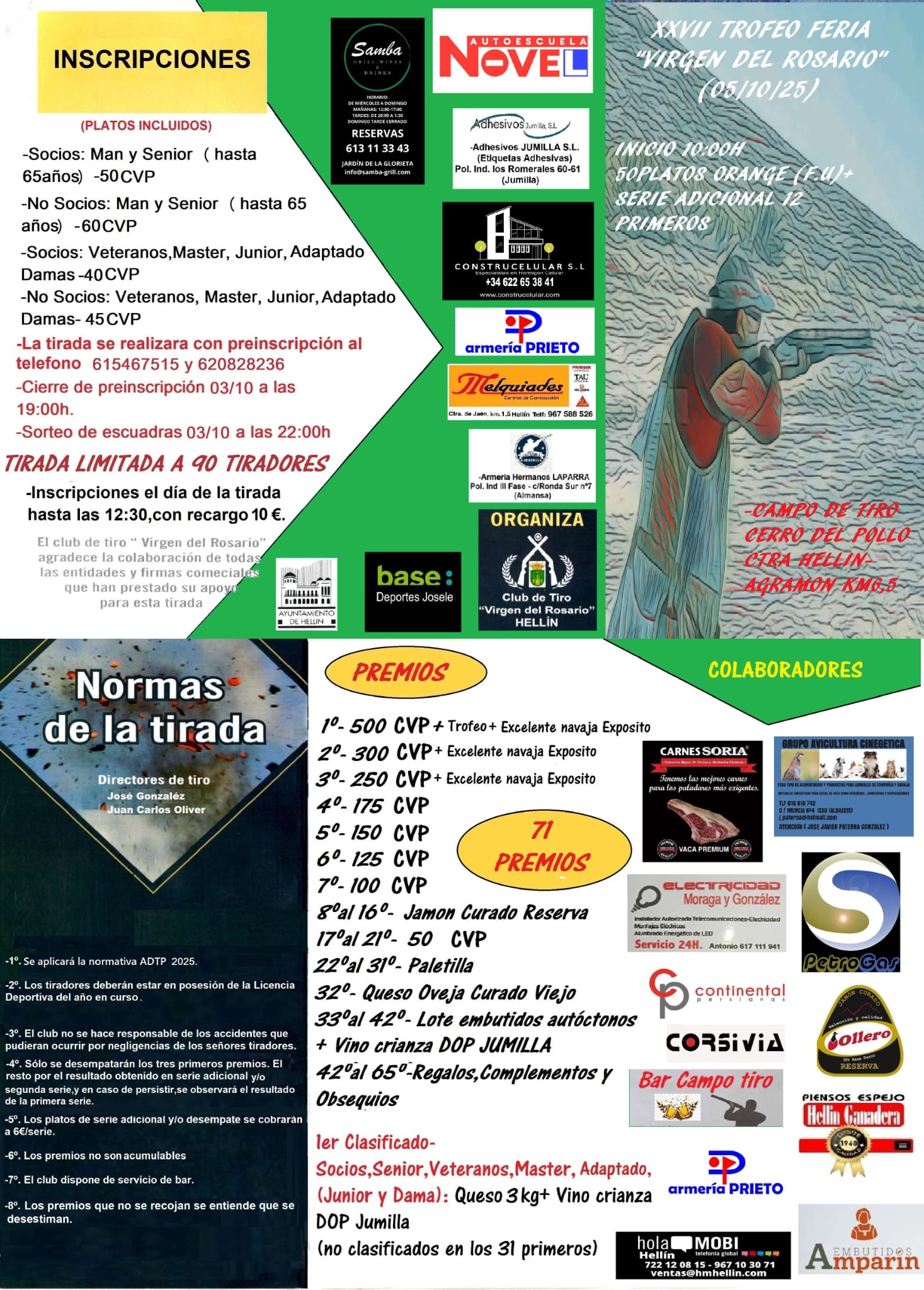 XXVII Trofeo Feria «Virgen del Rosario» F.U. en el Campo de Tiro Cerro del Pollo en Hellín (Albacete).
