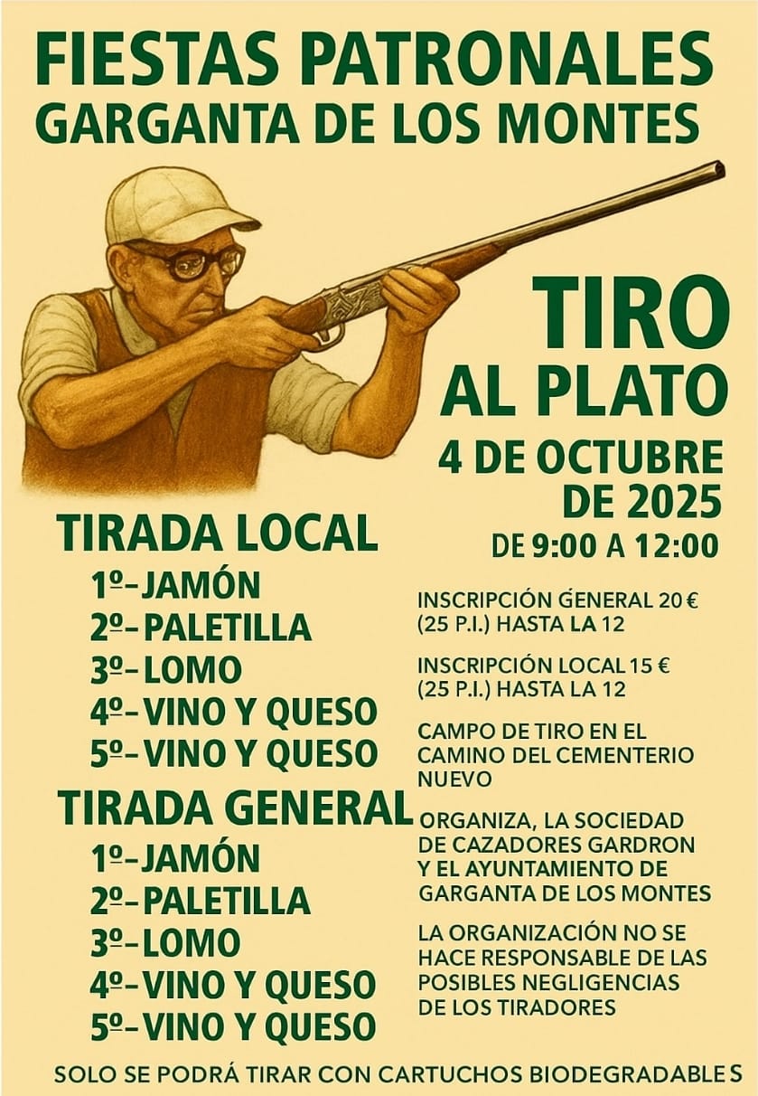 Tirada al Plato ROBOT en Garganta de los Montes (Madrid).