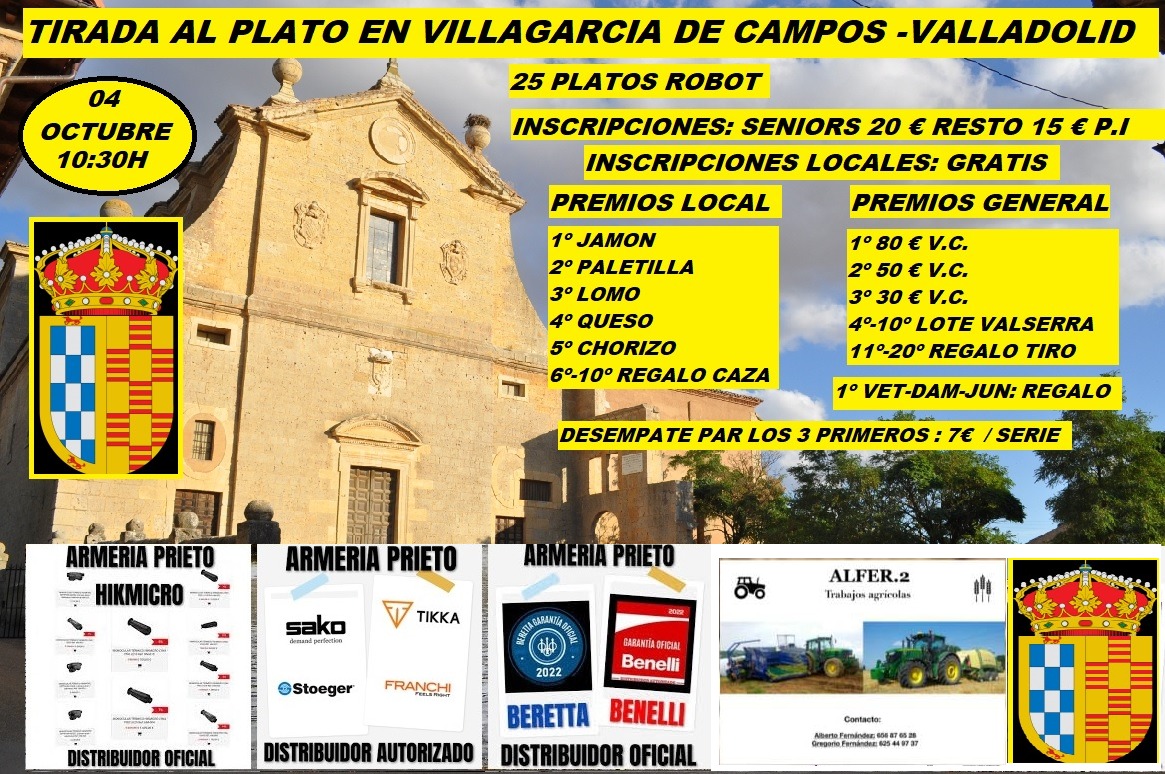 Tirada al Plato ROBOT en Villagarcía de Campos (Valladolid).