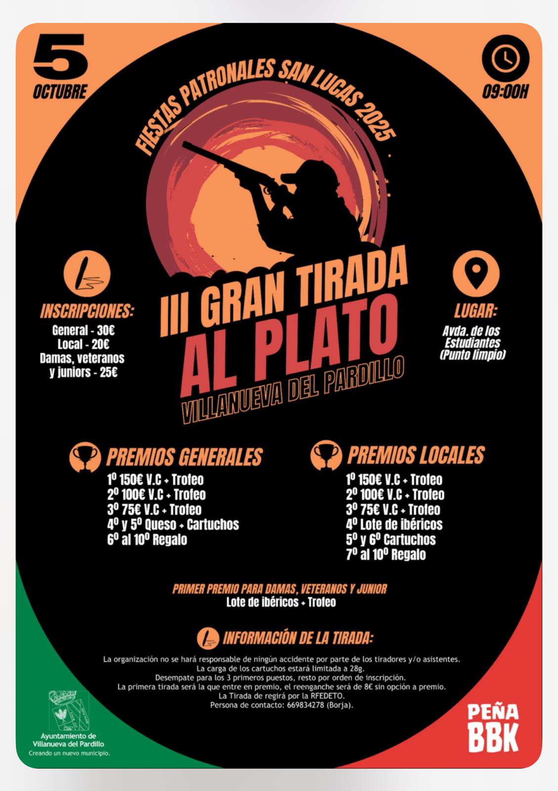 III Tirada al Plato F.U. en Villanueva del Pardillo (Madrid).