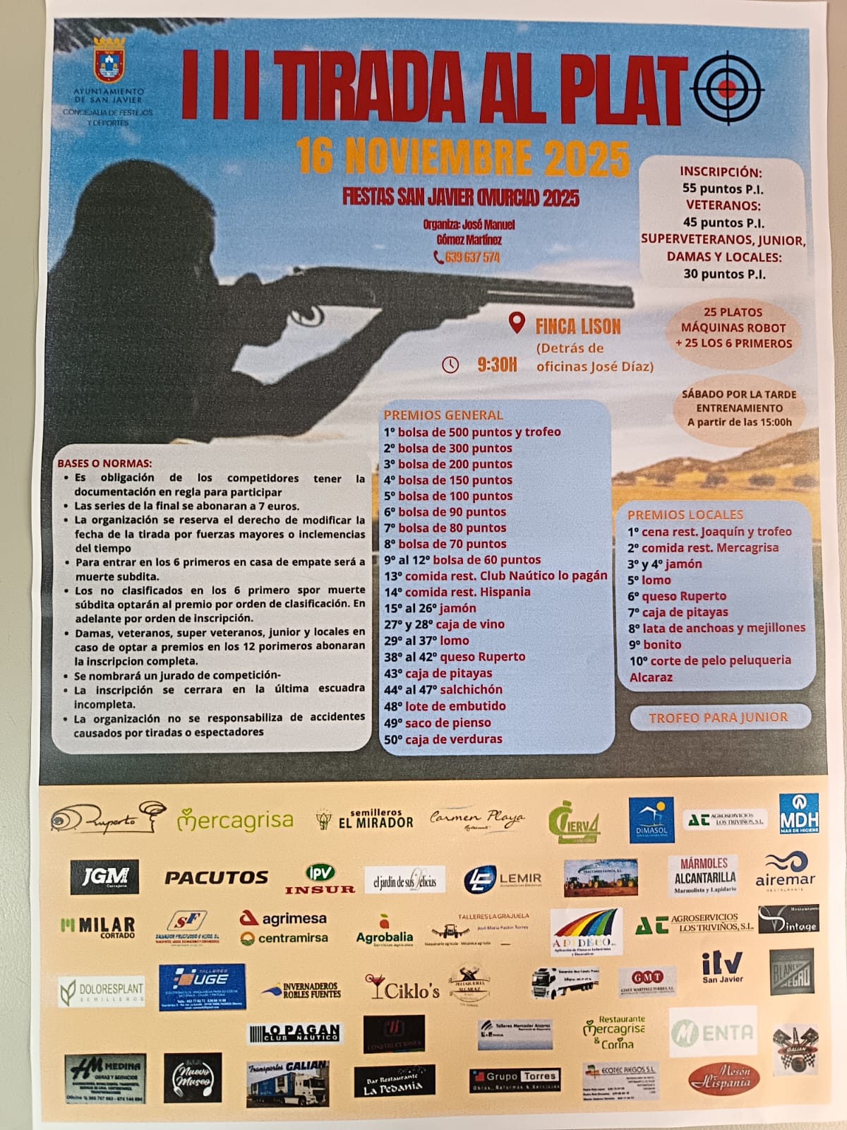 III Tirada al Plato ROBOT en San Javier (Murcia).