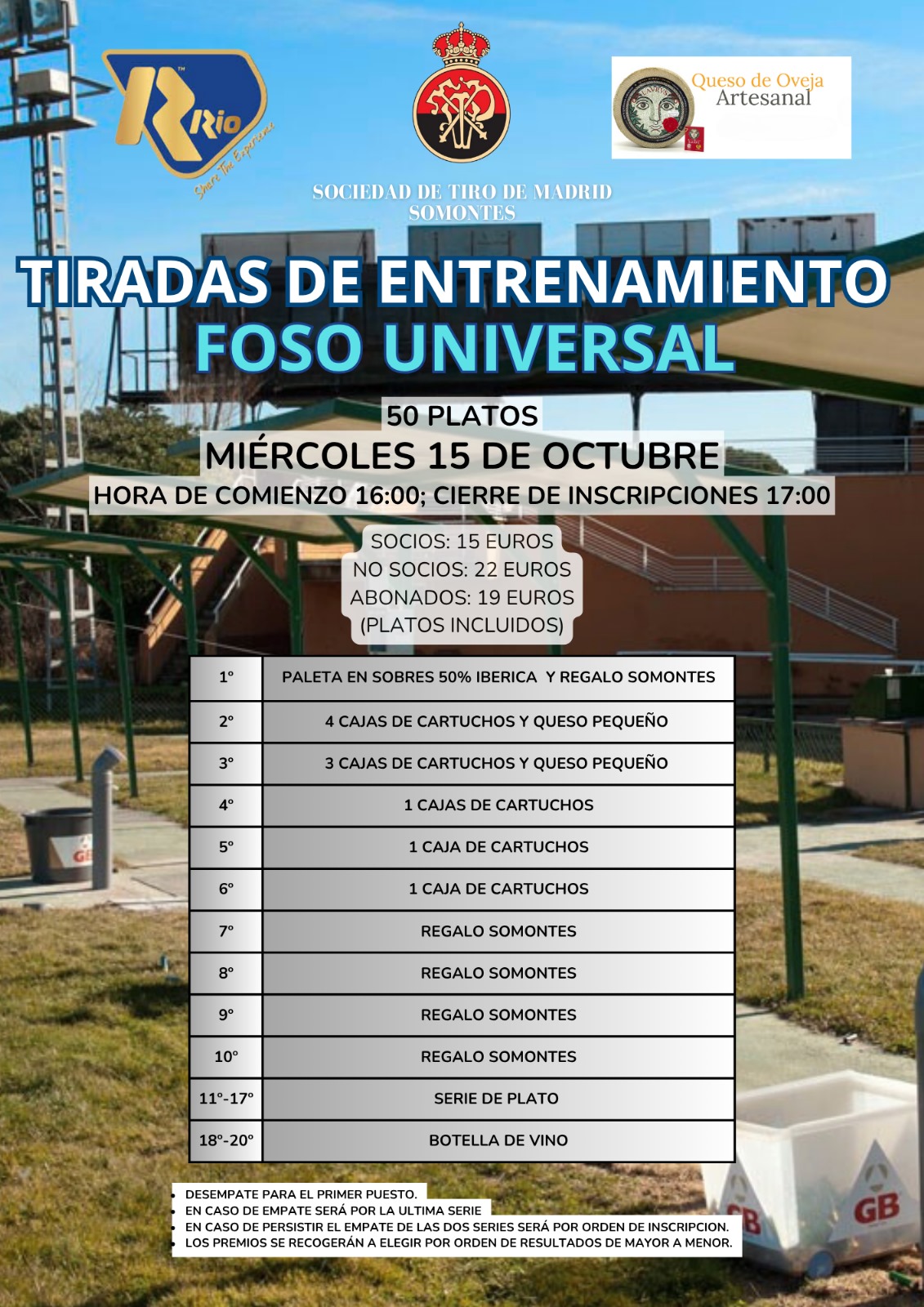 Tirada de Entrenamiento F.U. en el Campo de Tiro Somontes (Madrid).