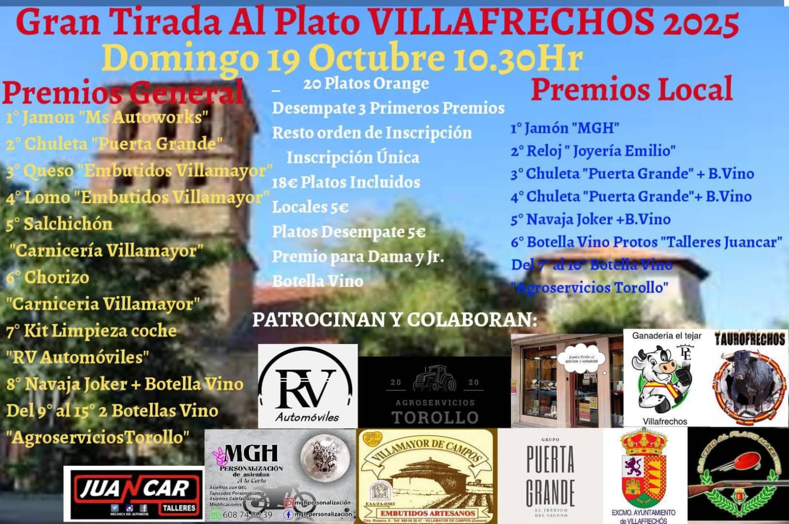 Gran Tirada al Plato ROBOT en Villafrechos (Valladolid).