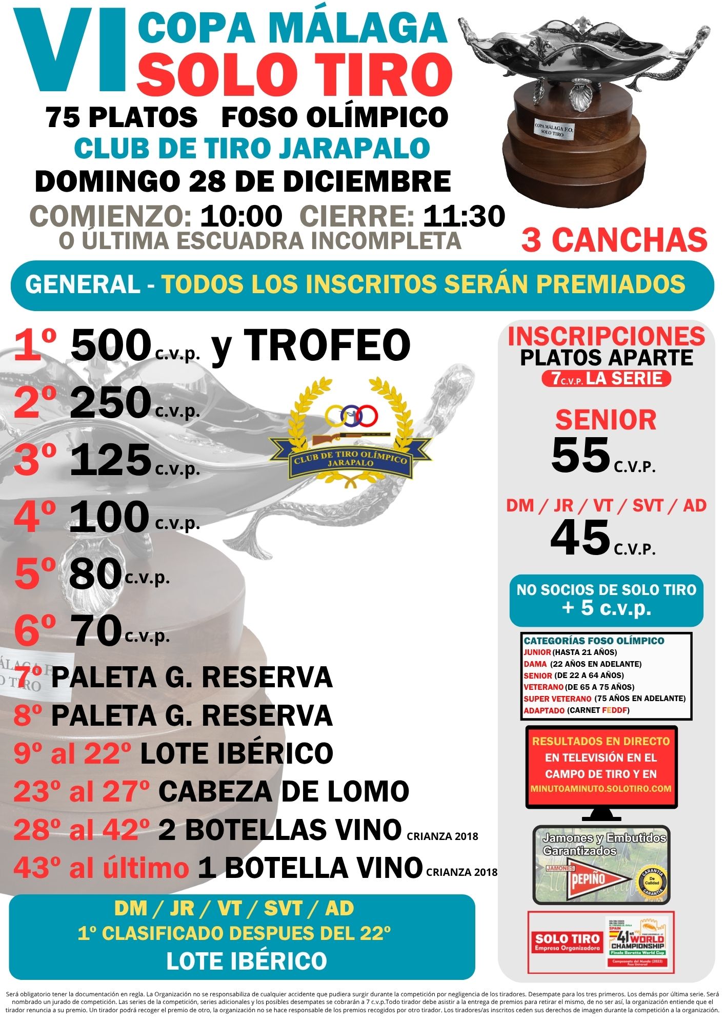 VI Copa Málaga SOLO TIRO Foso Olímpico en Jarapalo, Málaga.