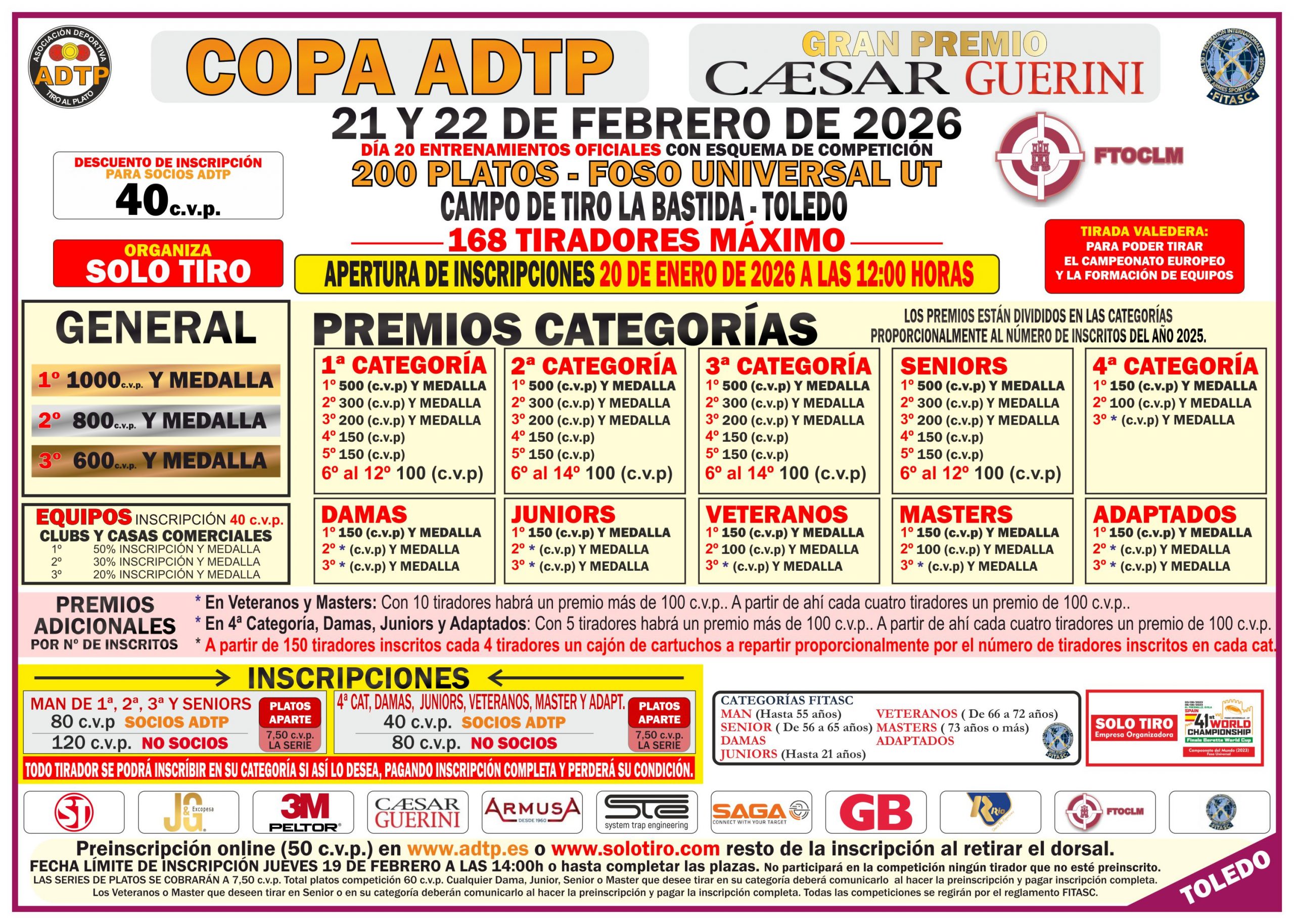 Copa ADTP – Gran Premio Caesar Guerini F.U. en La Bastida, Toledo.