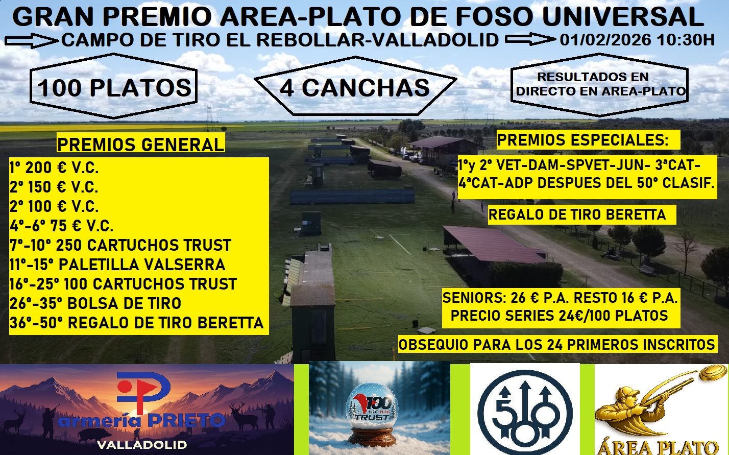 Gran Premio Area-Plato F.U. en el Campo de Tiro El Rebollar (Valladolid).