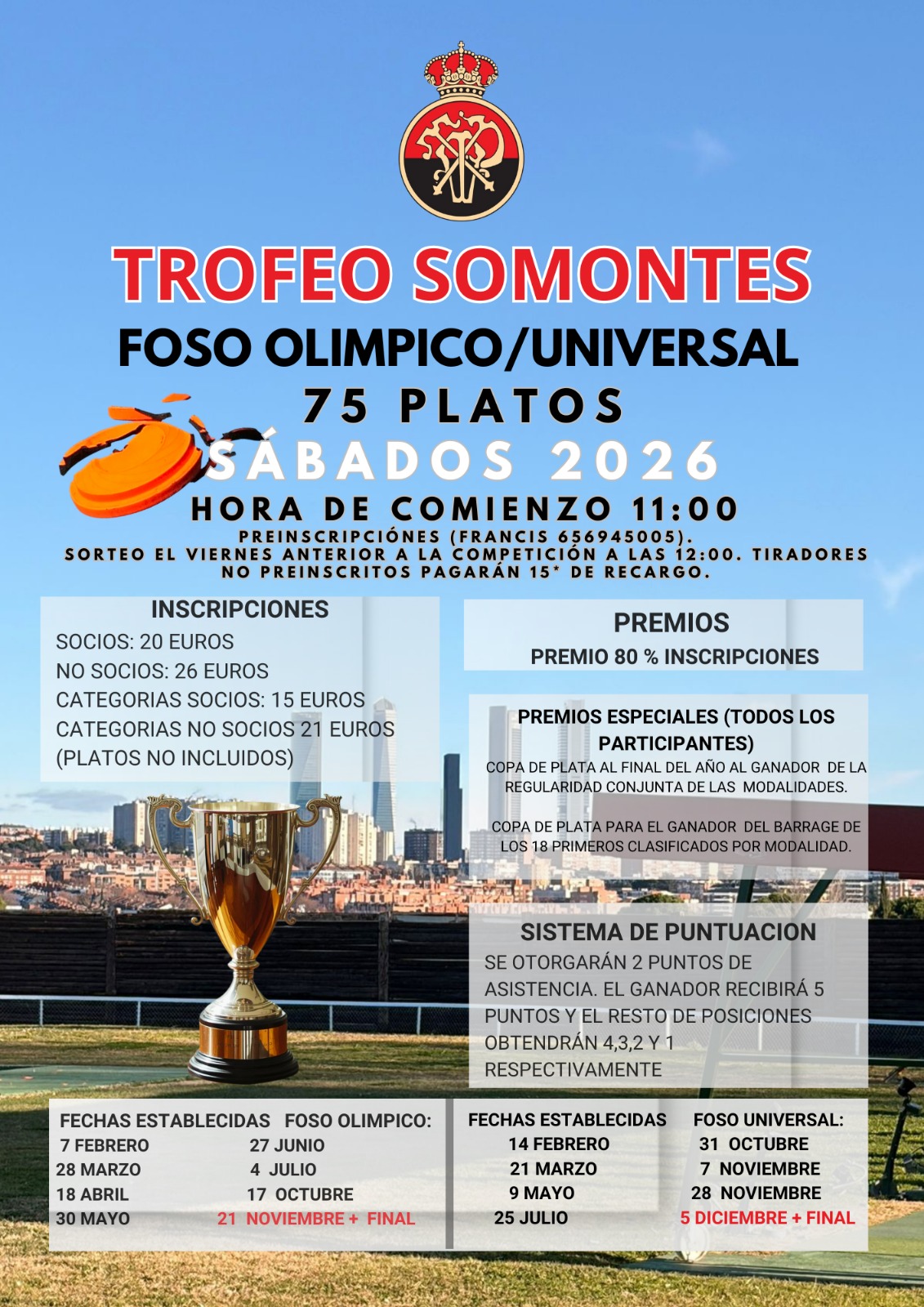 Trofeo Somontes F.O. en el Campo de Tiro Somontes (Madrid).