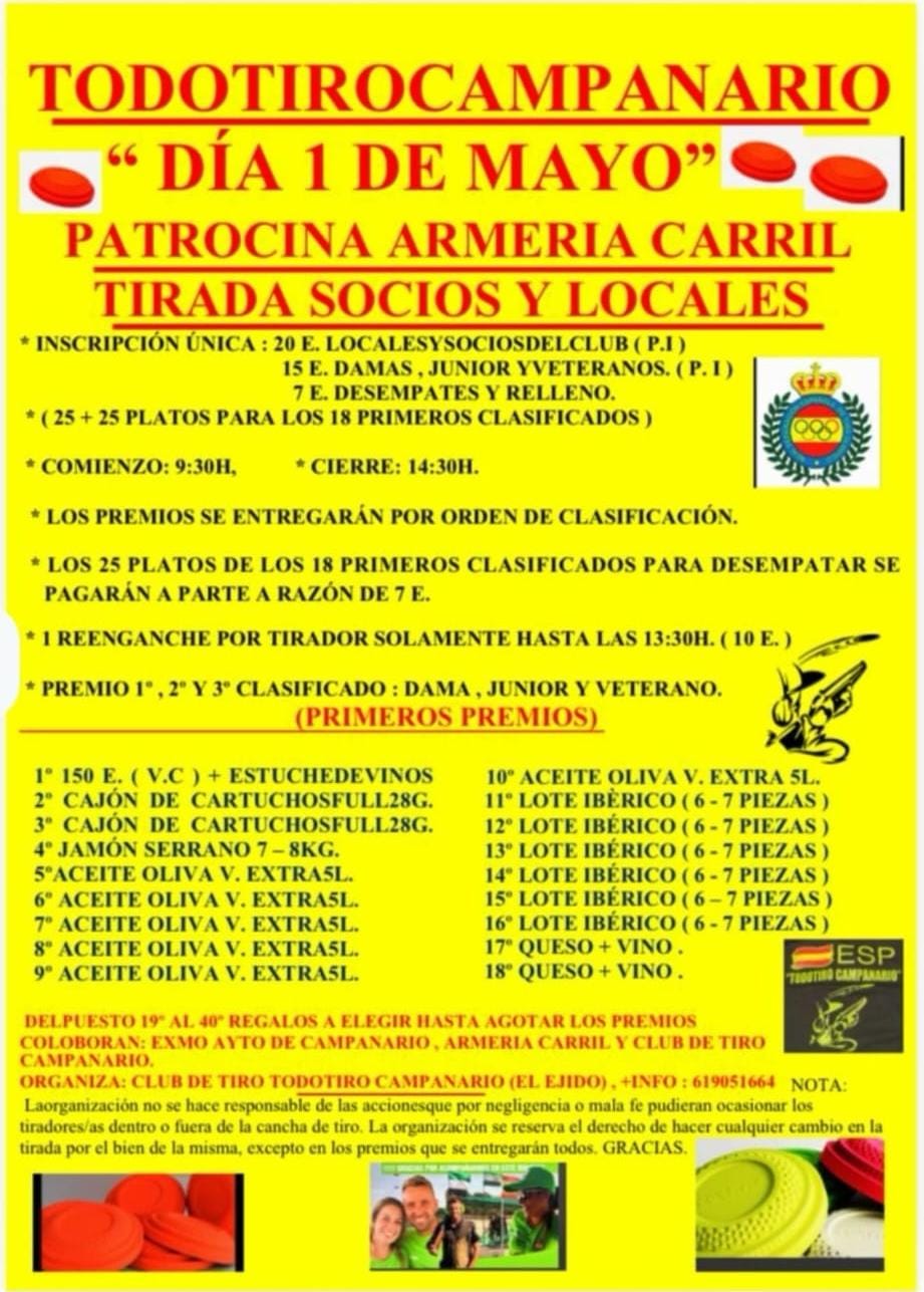 Tirada al Plato MINI FOSO en Campanario (Badajoz).