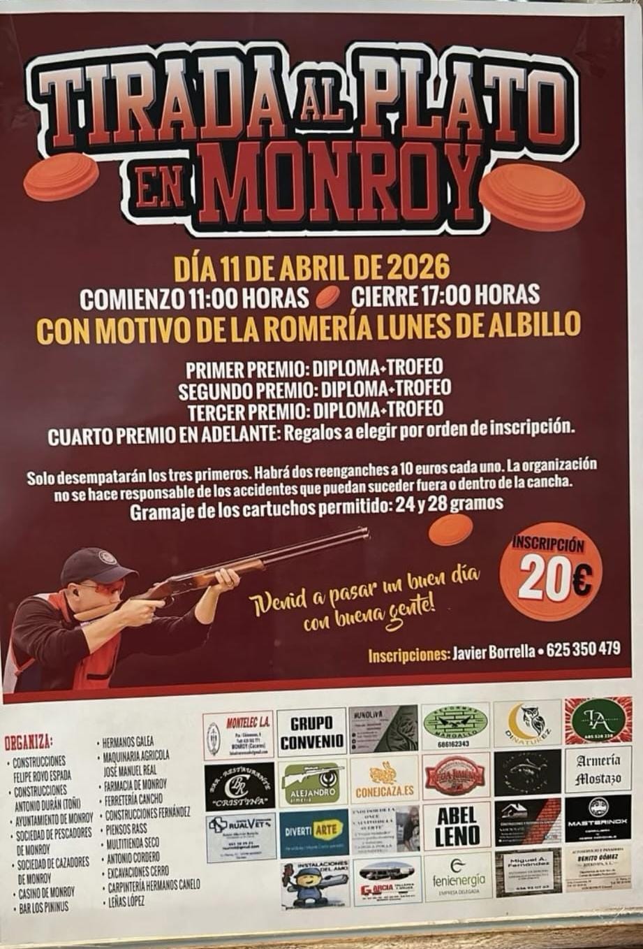 Tirada al Plato ROBOT en Monroy (Cáceres).