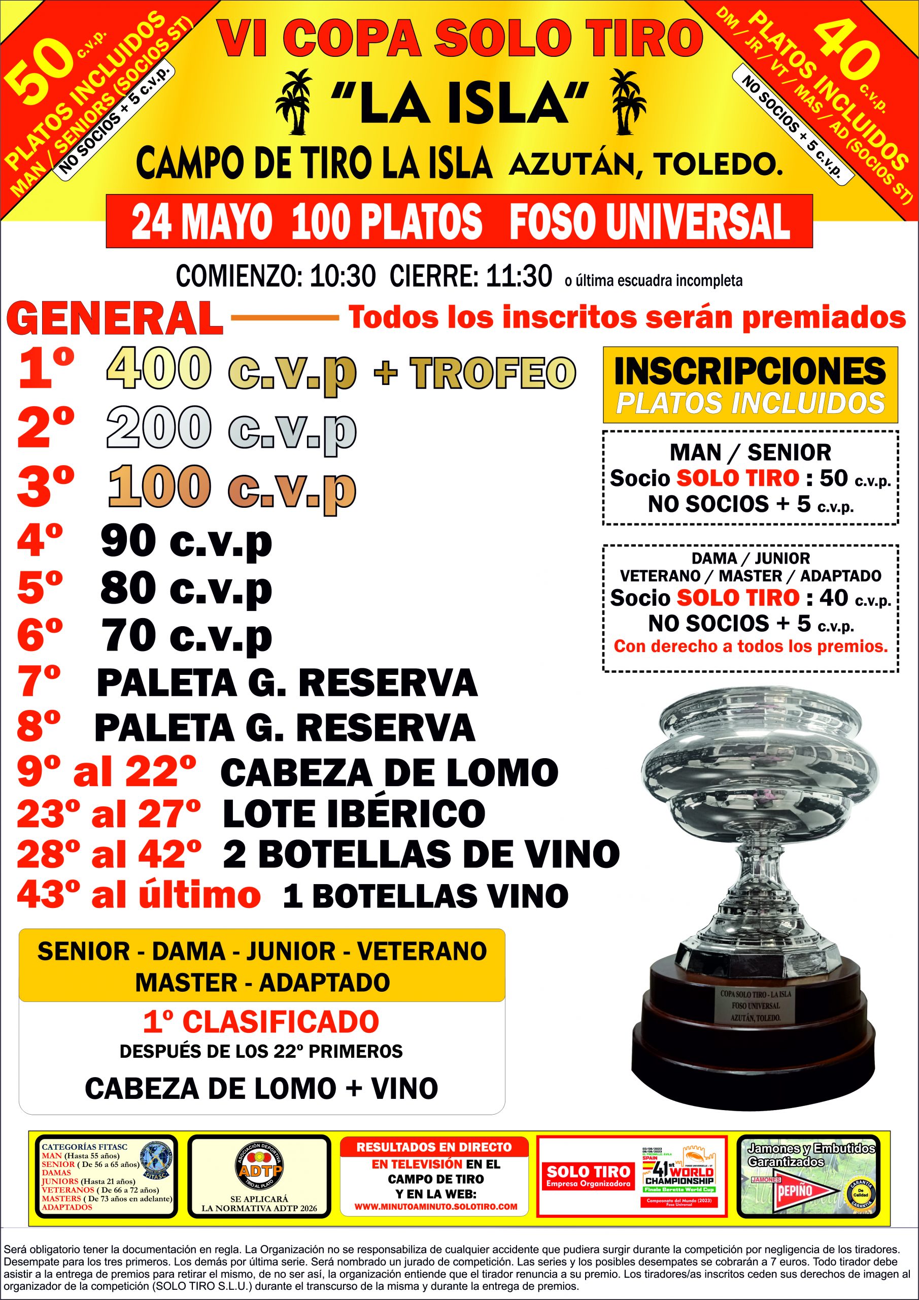 VI Copa la Isla SOLO TIRO F.U. en Azután, Toledo.