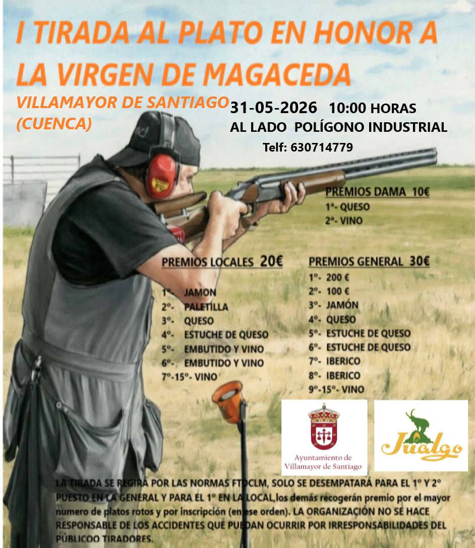 I Tirada al Plato ROBOT en Honor a La Virgen de Magaceda en Villamayor de Santiago (Cuenca).