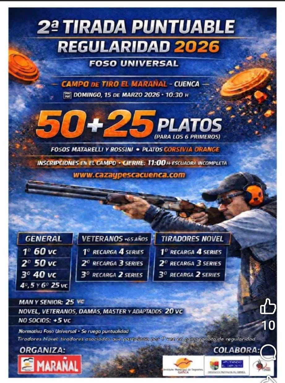 2ª Tirada Puntuable Regularidad F.U. en el Campo de Tiro El Marañal (Cuenca).