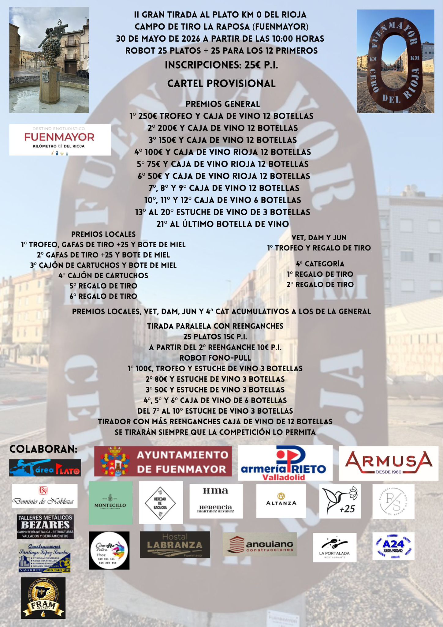II Gran Tirada al Plato ROBOT Km0 en el Campo de Tiro La Raposa en Fuenmayor (La Rioja).