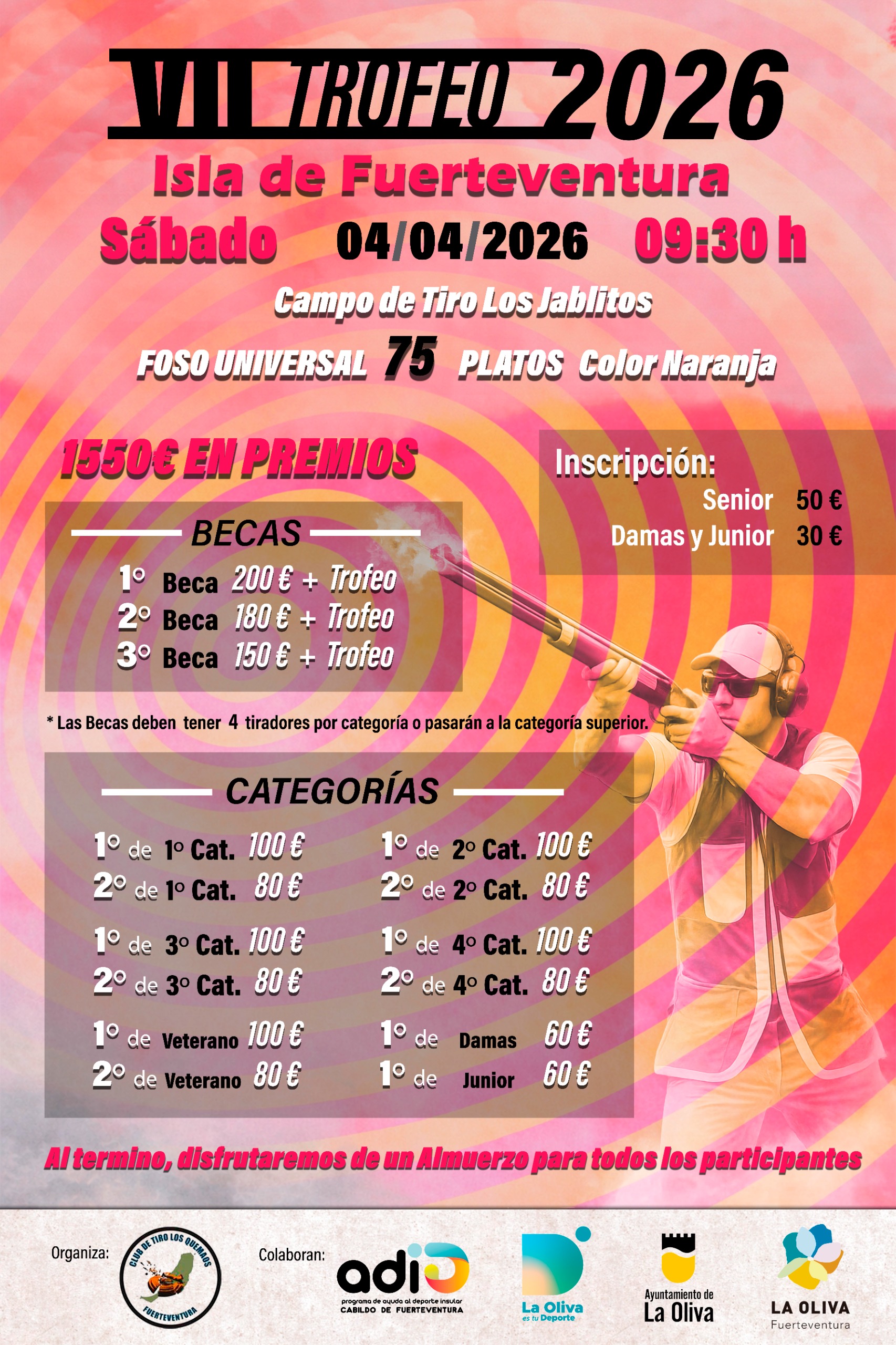 VII Trofeo Isla de Fuerteventura F.U. en el Campo de Tiro Los Jablitos en La Oliva (Fuerteventura).