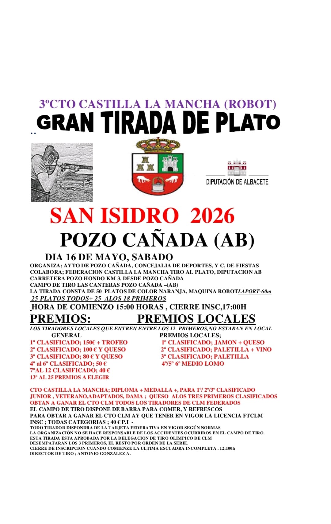 Gran Tirada al Plato ROBOT en Pozo Cañada (Albacete).