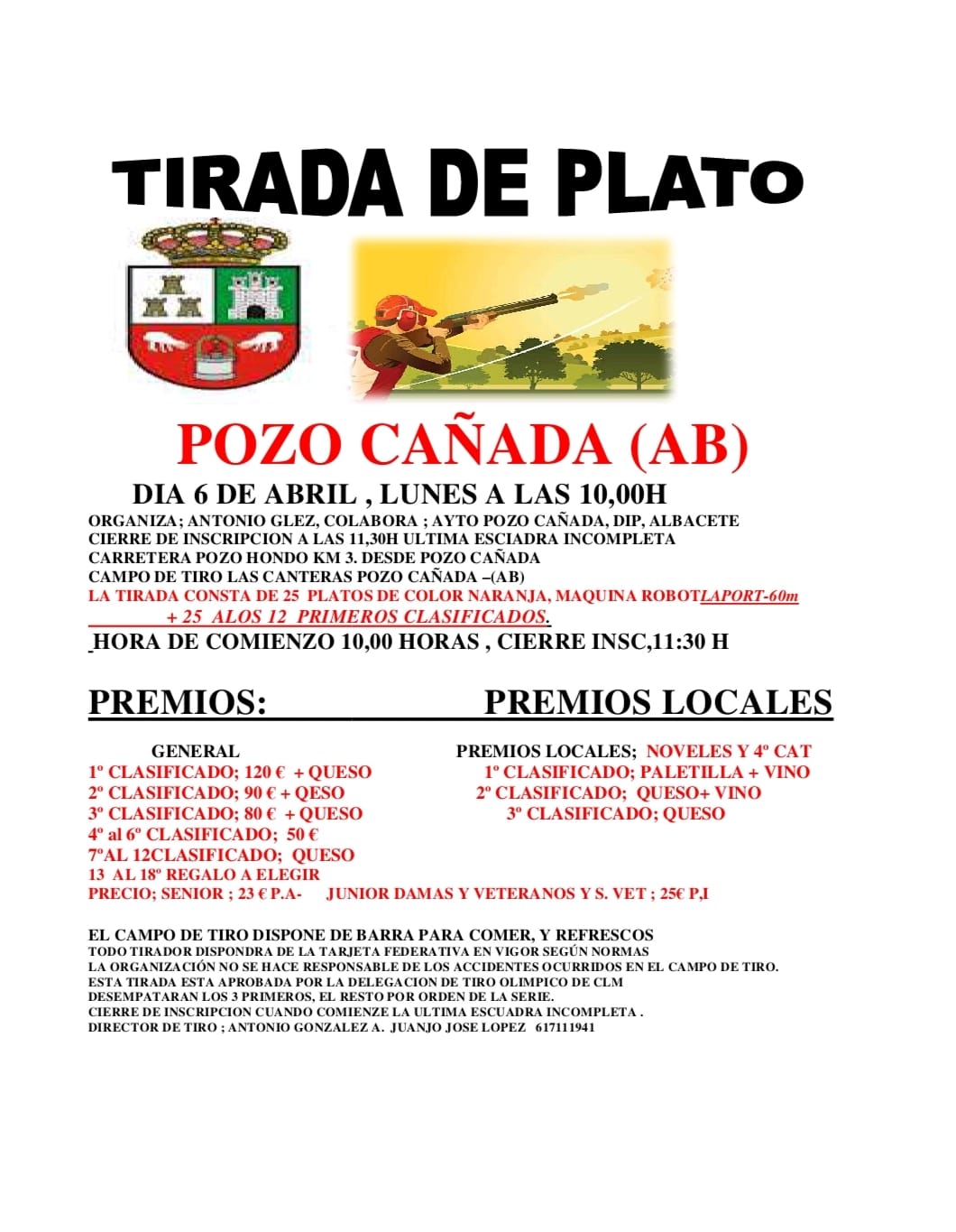 Tirada al Plato ROBOT en Pozo Cañada (Albacete).