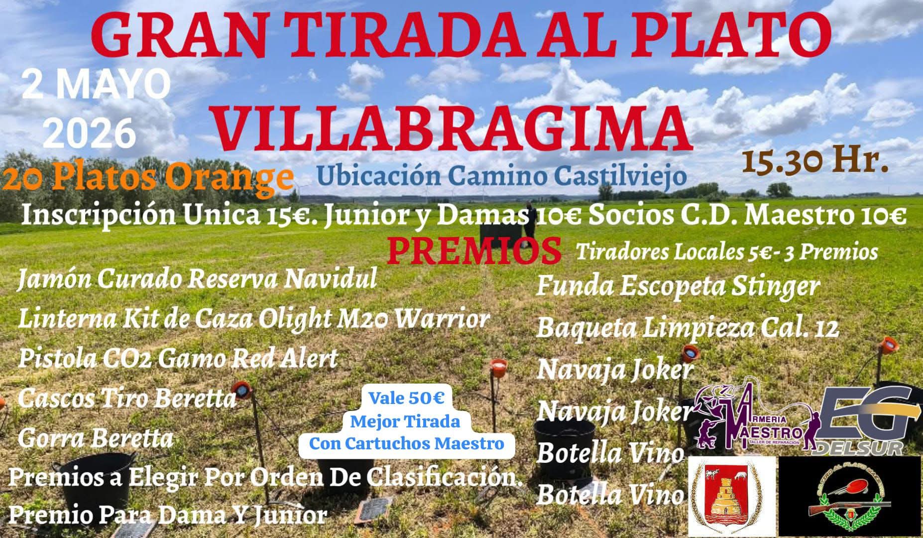 Gran Tirada al Plato ROBOT en Villabrágima (Valladolid).