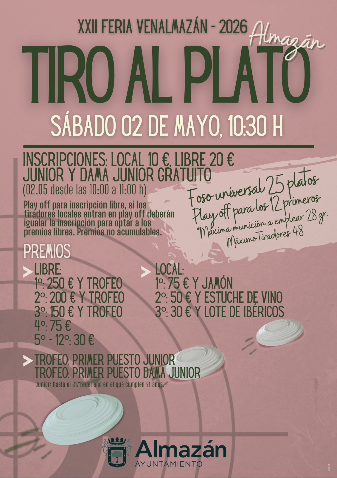 Tirada al Plato F.U. en el Campo de Tiro EL Bervillete en Almazán (Soria).