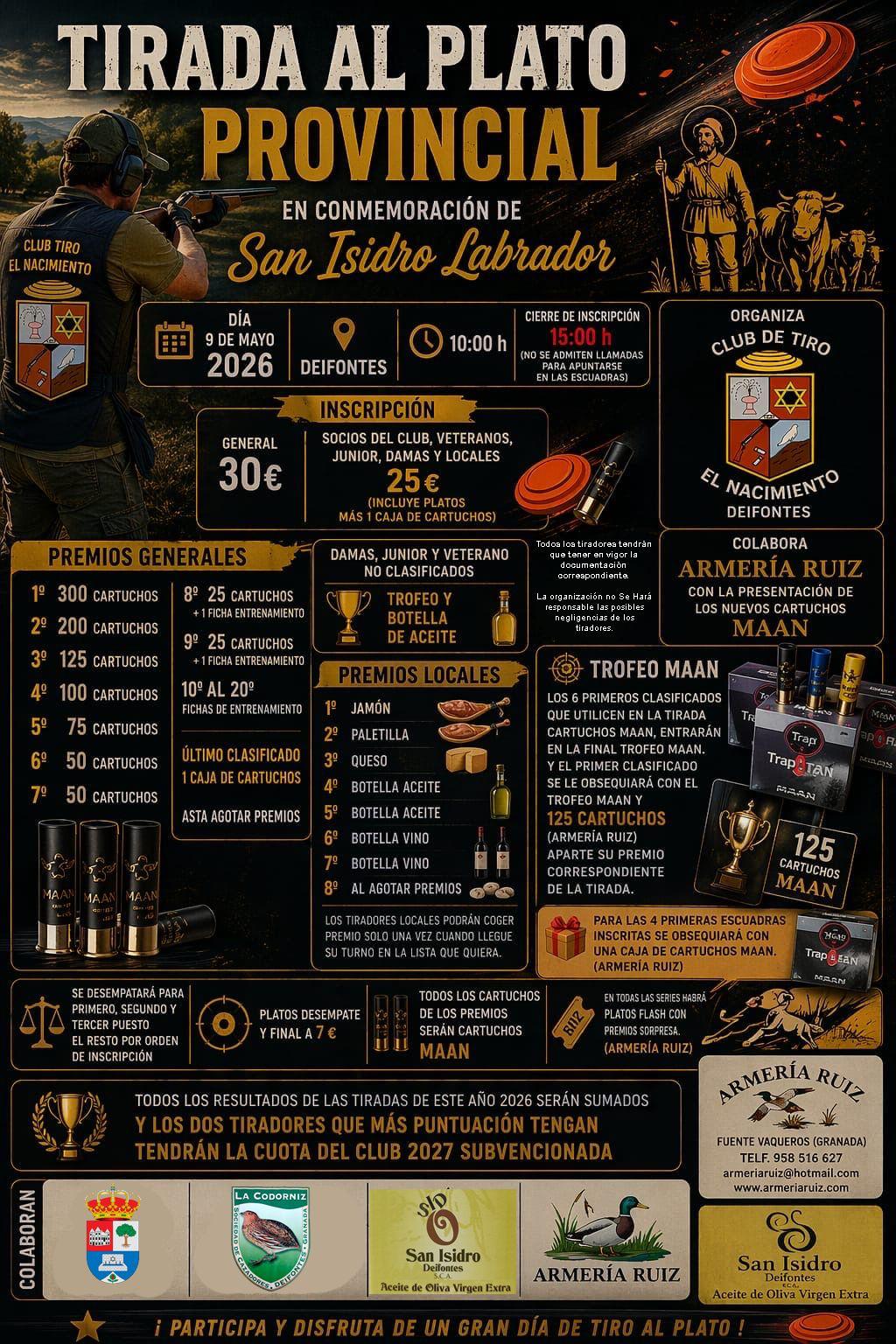 Tirada al Plato ROBOT en Deifontes (Granada).