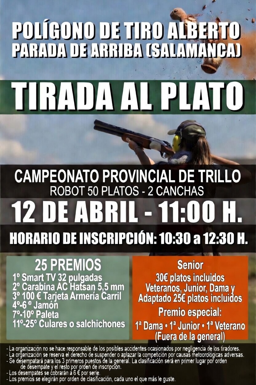Campeonato Provincial de ROBOT en Polígono de Tiro Alberto en Parada de Arriba (Salamanca).