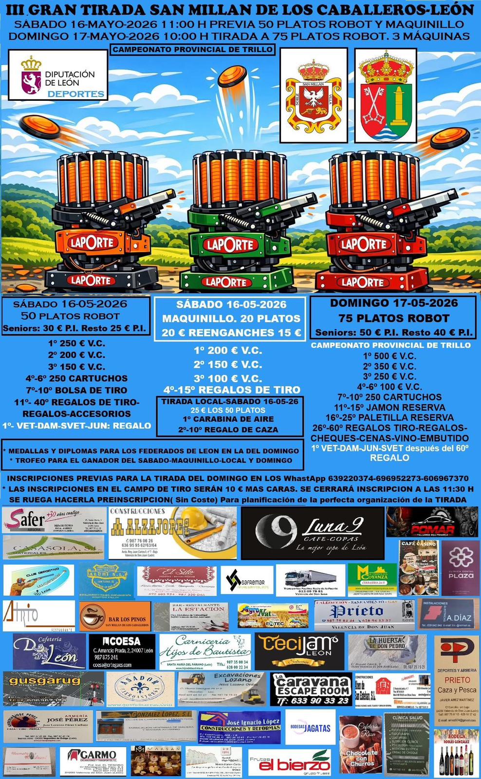 Previa a la III Gran Tirada ROBOT en San Millan de los Caballeros (León).