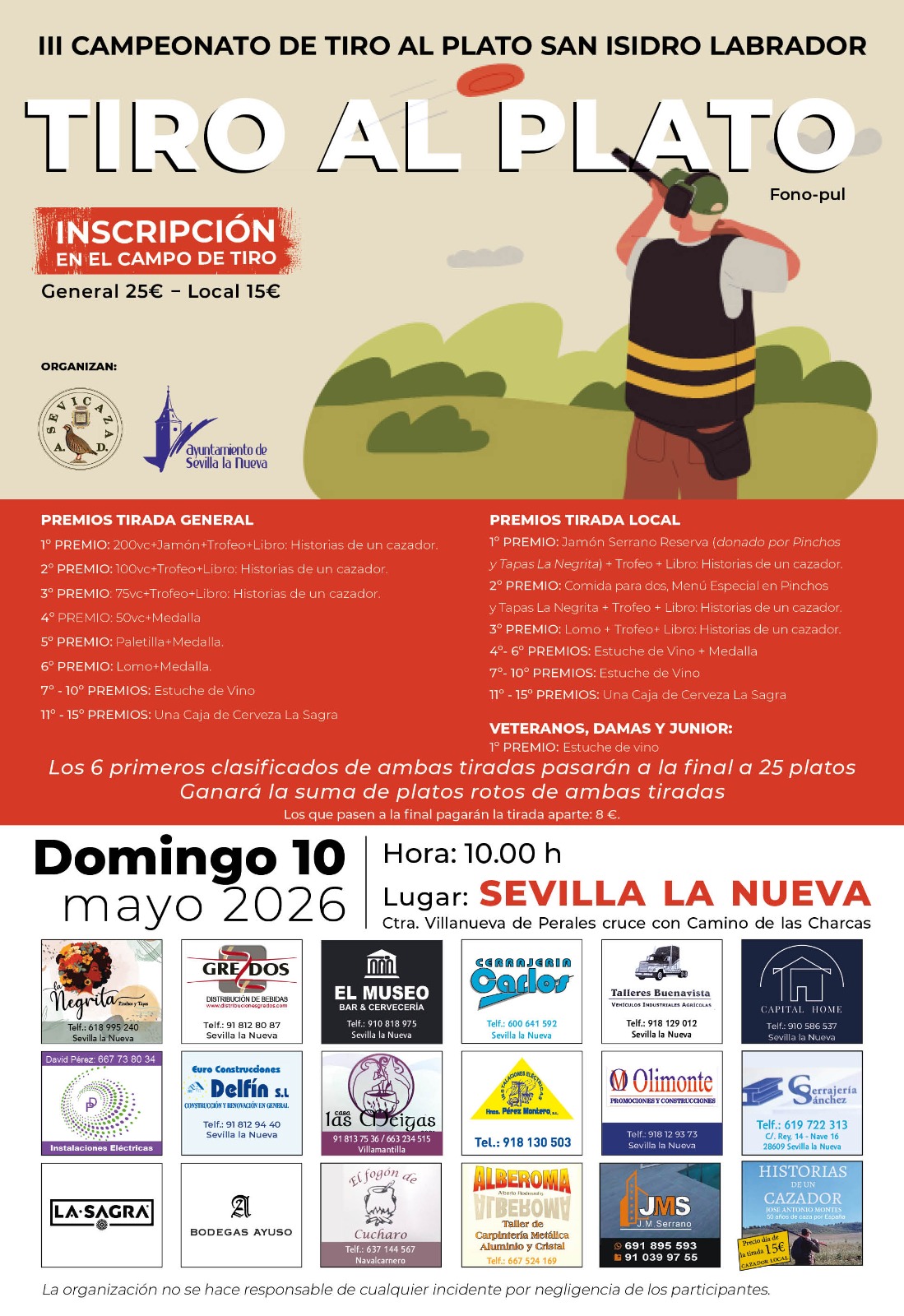 III Tirada al Plato ROBOT en Honor a San Isidro Labrador en Sevilla la Nueva (Madrid).