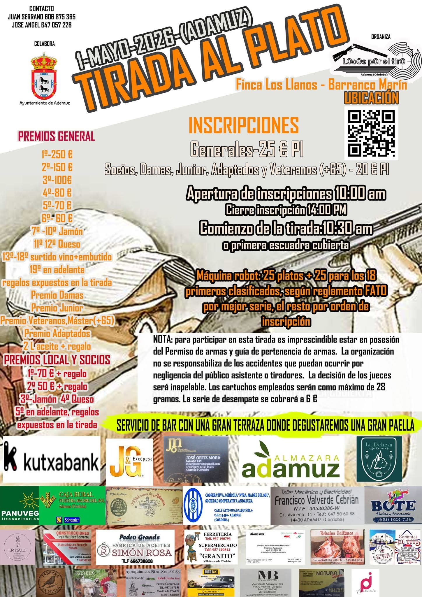 Tirada al Plato ROBOT en Adamuz (Córdoba).