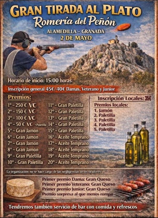 Gran Tirada al Plato ROBOT en Alamedilla (Granada).