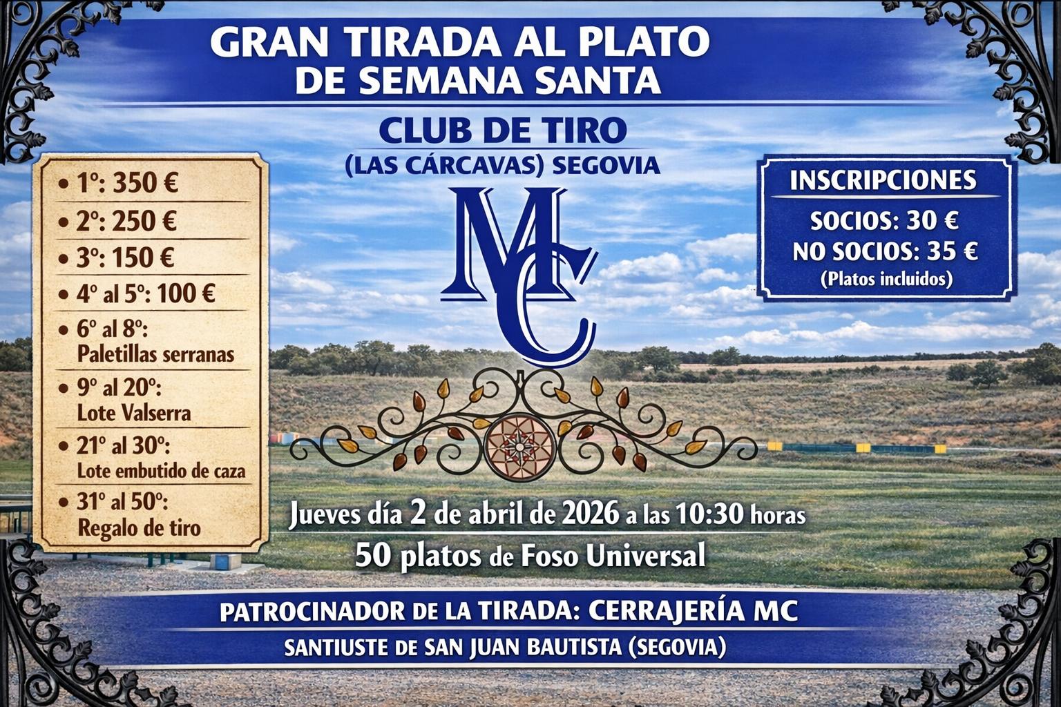 Gran Tirada de Semana Santa F.U. en el Campo de Tiro Las Carcavas en Carbonero el Mayor (Segovia).