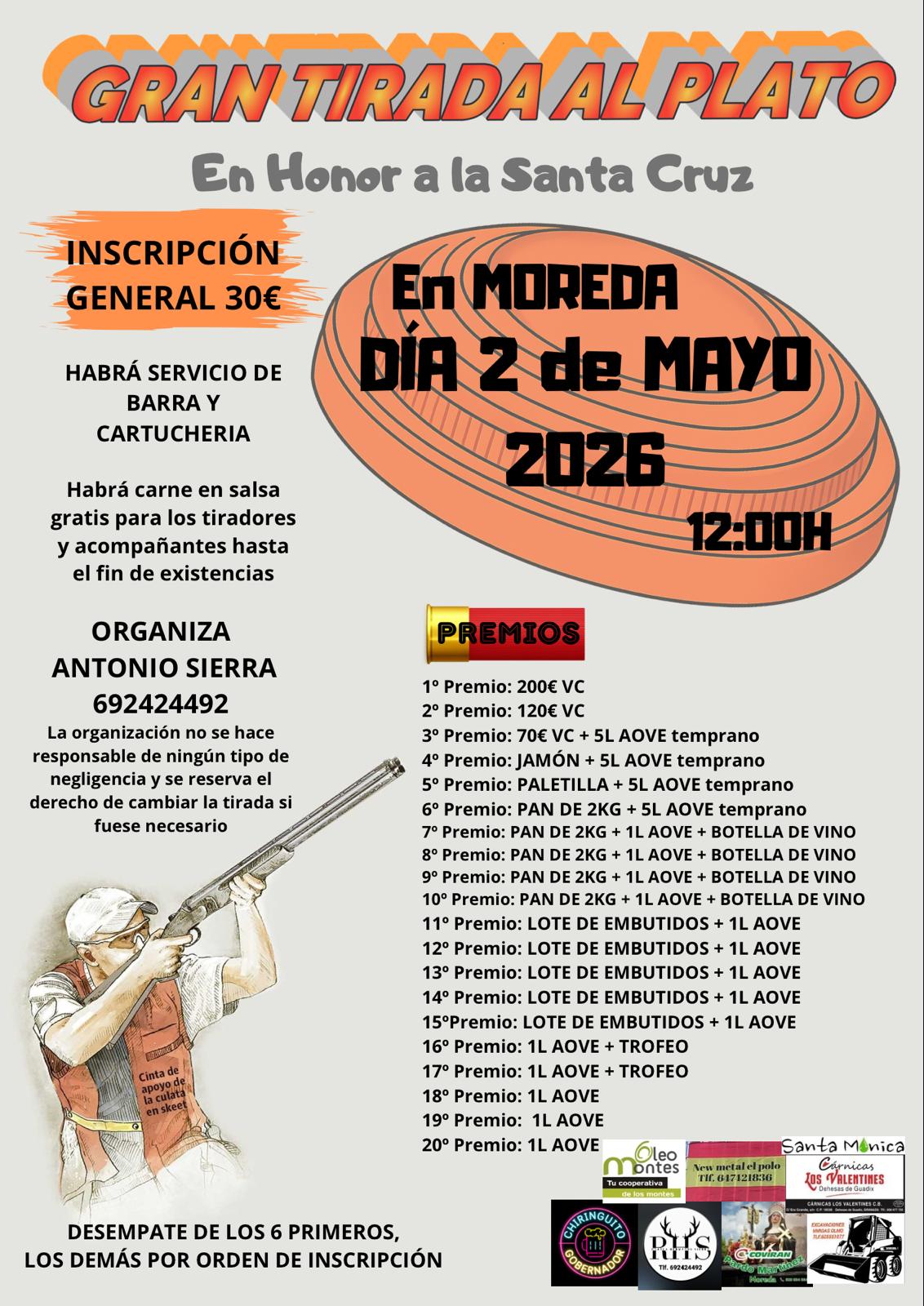 Gran Tirada al Plato ROBOT en Moreda (Granada).