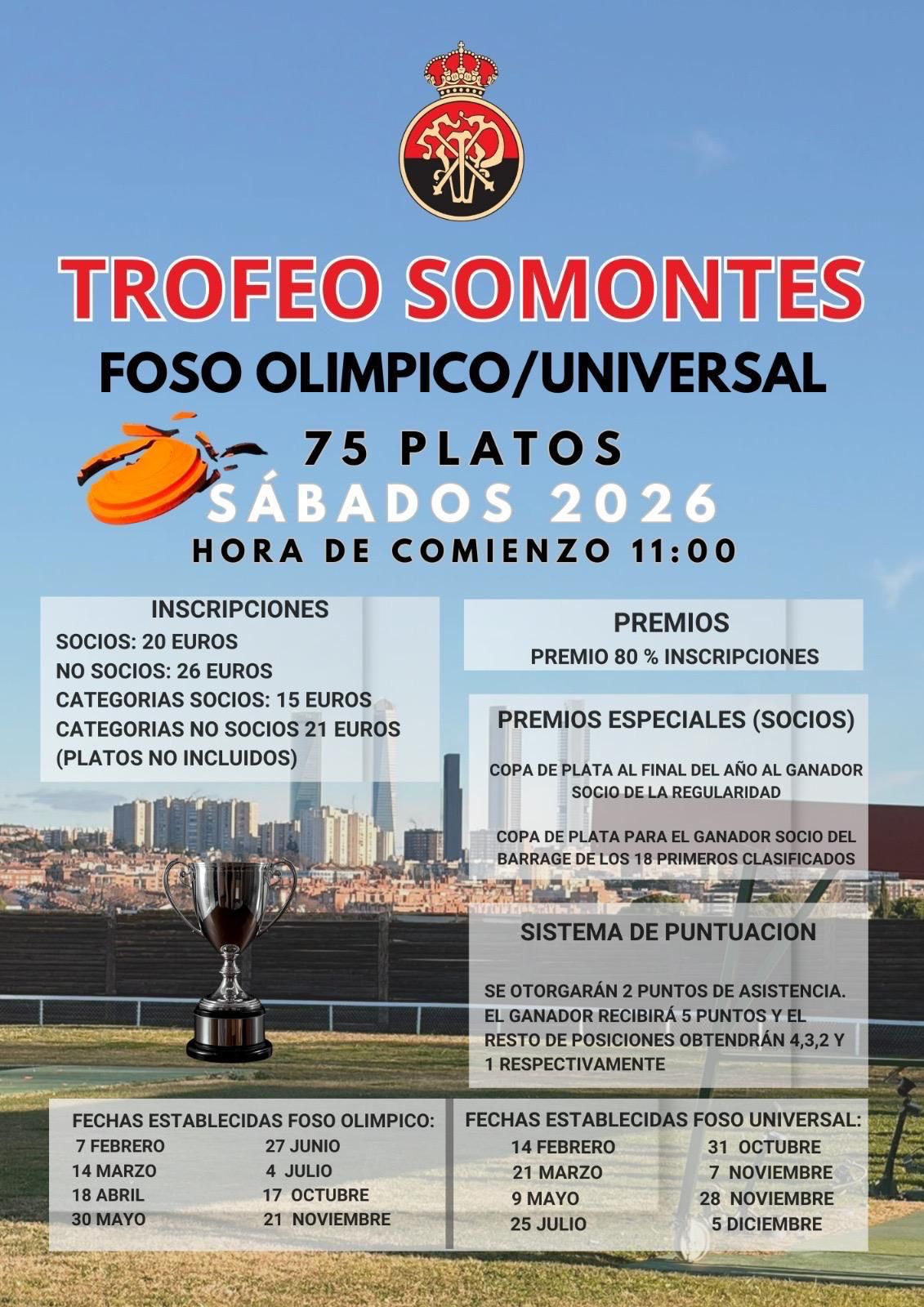 Trofeo Somontes F.O. en el Campo de Tiro Somontes (Madrid).