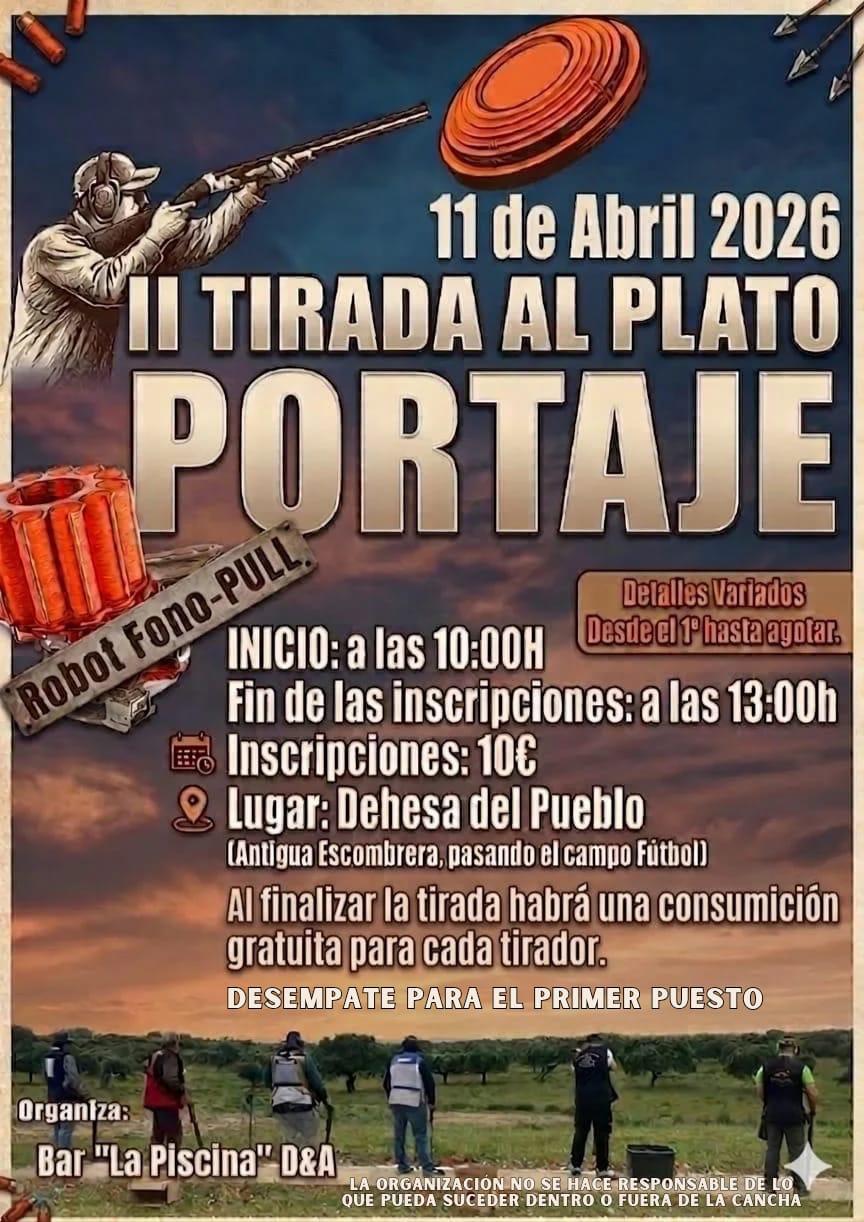 II Tirada al Plato ROBOT en Portaje (Cáceres).