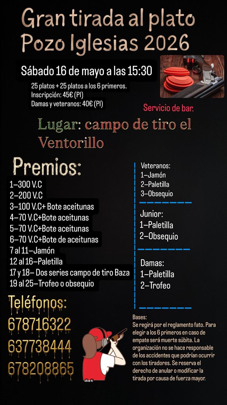 Gran Tirada al Plato ROBOT en Pozo Iglesias (Granada).