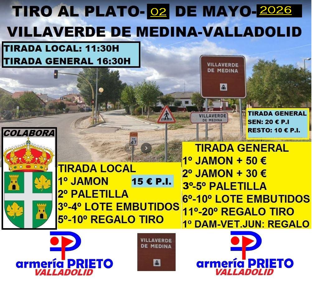 Tirada al Plato ROBOT en Villaverde de Medina (Valladolid).