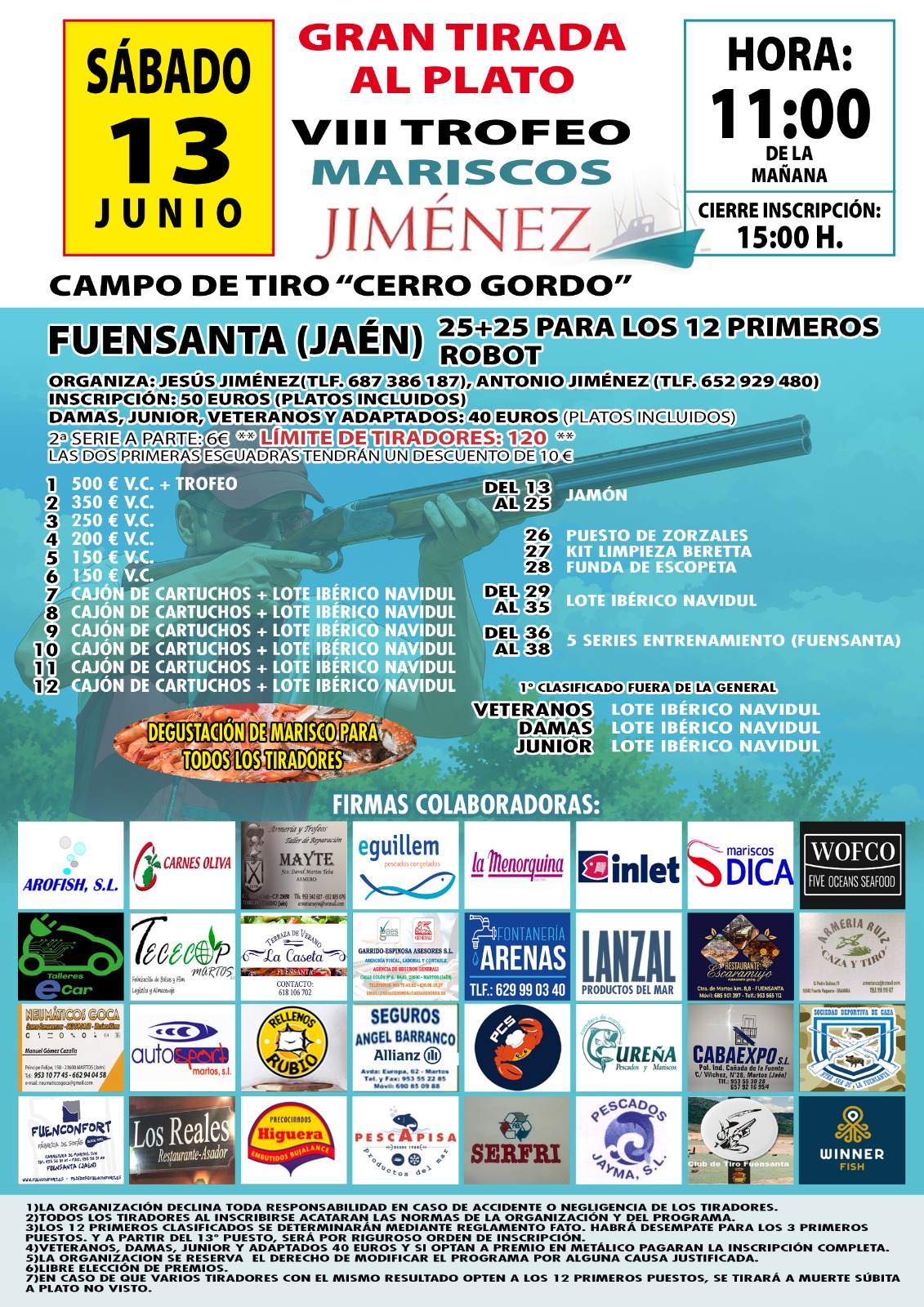 VIII Trofeo Mariscos Jiménez ROBOT en el Campo de Tiro «Cerro Gordo» Fuensanta (Jaén).