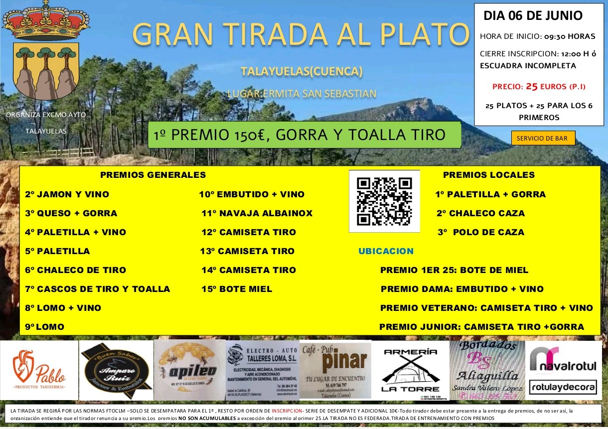 Gran Tirada al Plato ROBOT en Talayuelas (Cuenca).