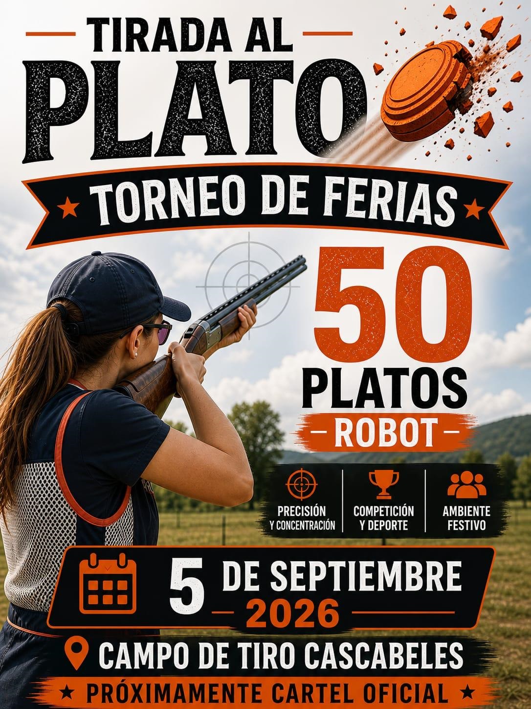 Tirada al Plato ROBOT en el Campo de Tiro Cascabeles en Ventosa del Rio Almar (Salamanca).