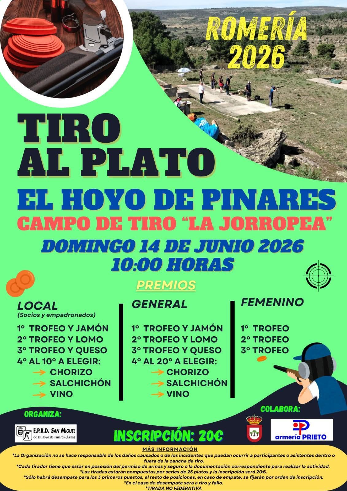 Tirada al Plato ROBOT en Hoyo de Pinares (Ávila).