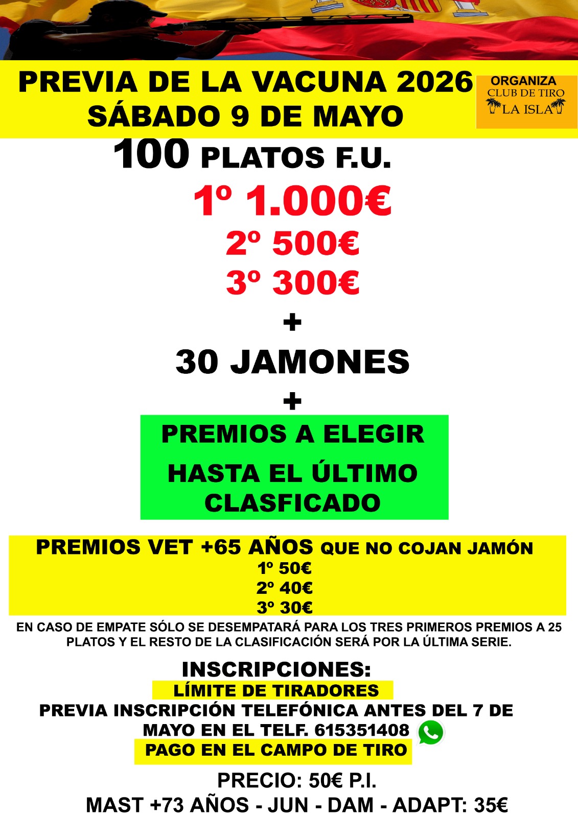 Previa de La Vacuna F.U. en el Campo de Tiro La Isla en Azután (Toledo).