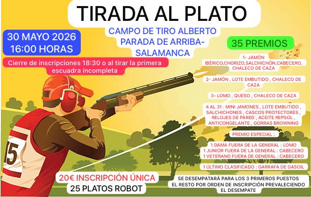 Tirada al Plato ROBOT en El Poligono de Tiro Alberto en Parada de Arriba (Salamanca).