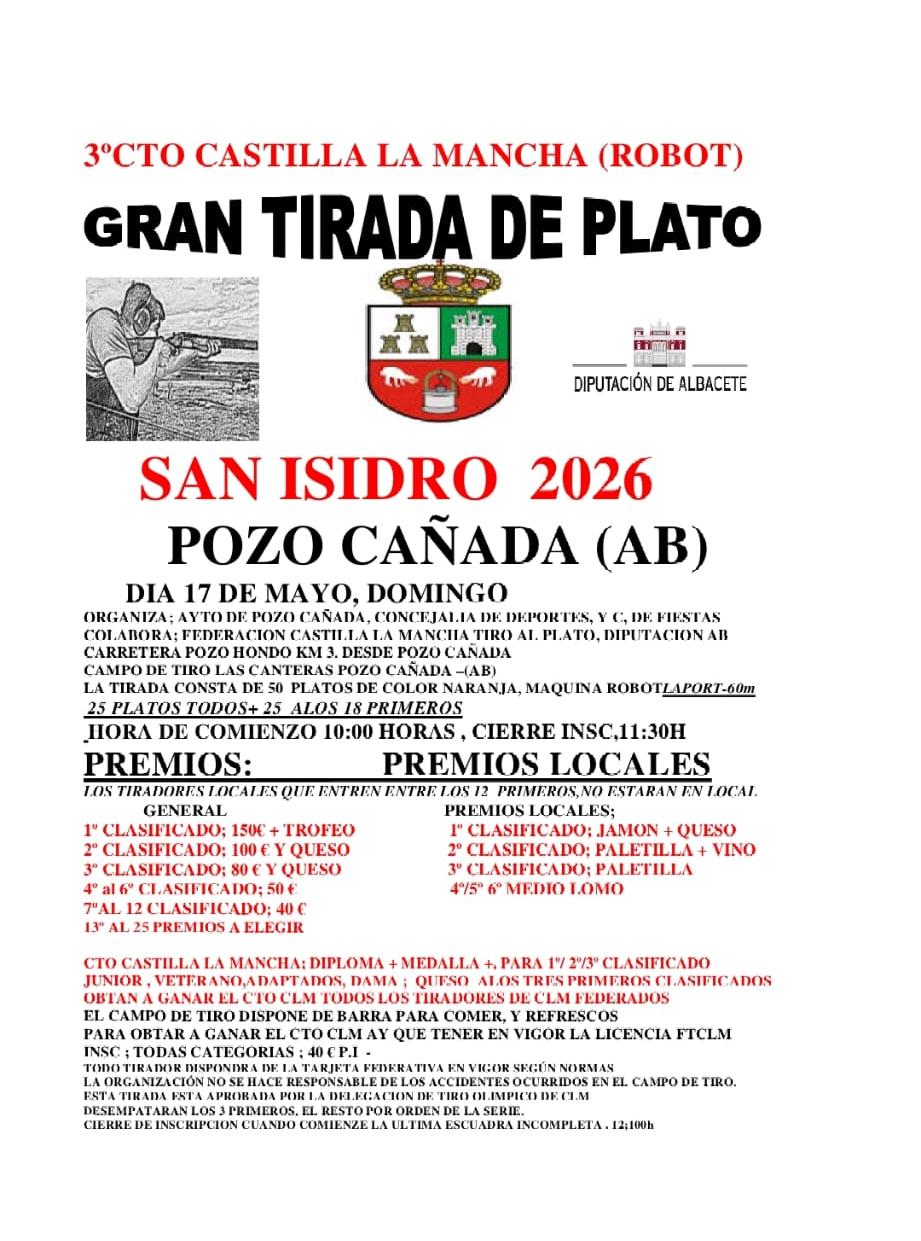 Gran Tirada al Plato ROBOT en Pozo Cañada (Albacete).