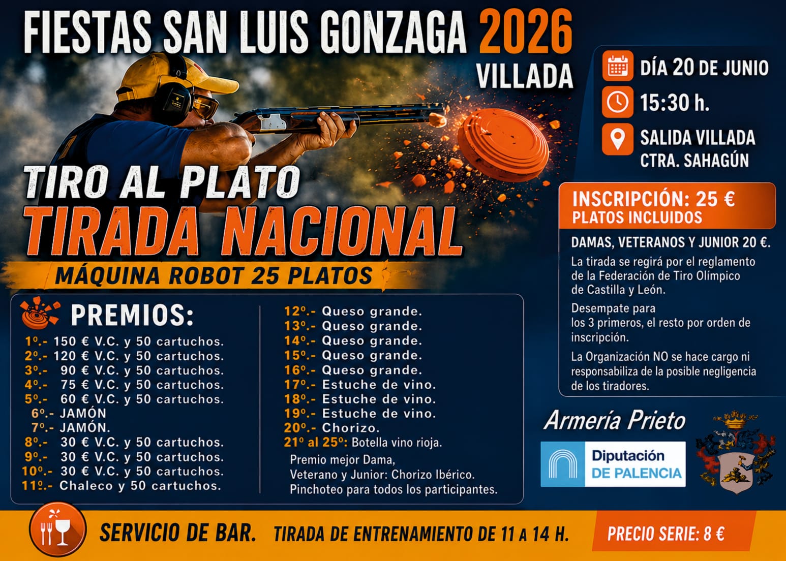 Tirada al Plato ROBOT en Villada (Palencia).