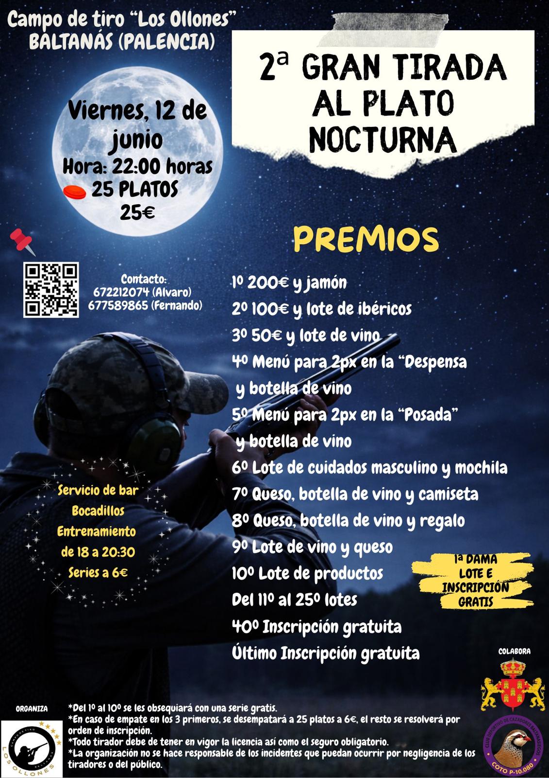 2ª Gran Tirada Nocturna ROBOT en el Campo de Tiro Los Ollones en Baltanás (Palencia).