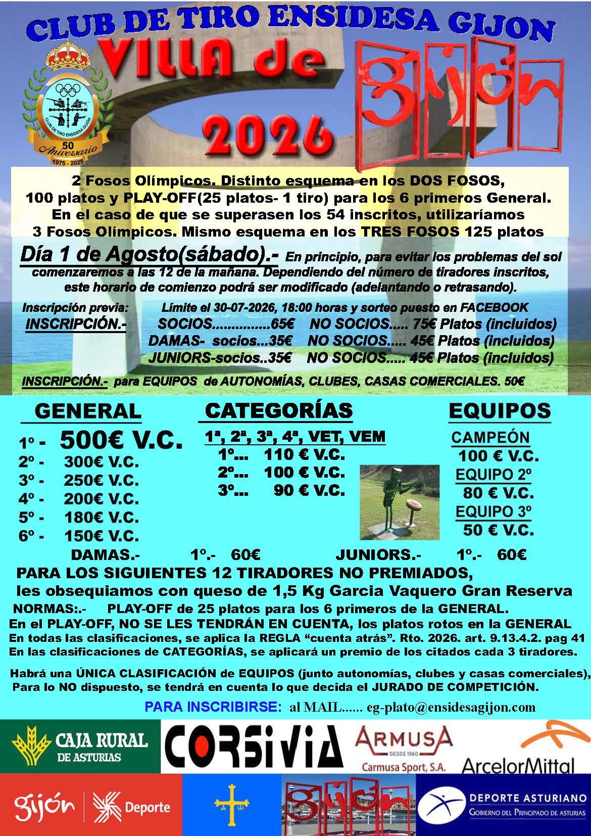 Villa de Gijón F.O en el Club de Tiro Ensidesa (Gijón).