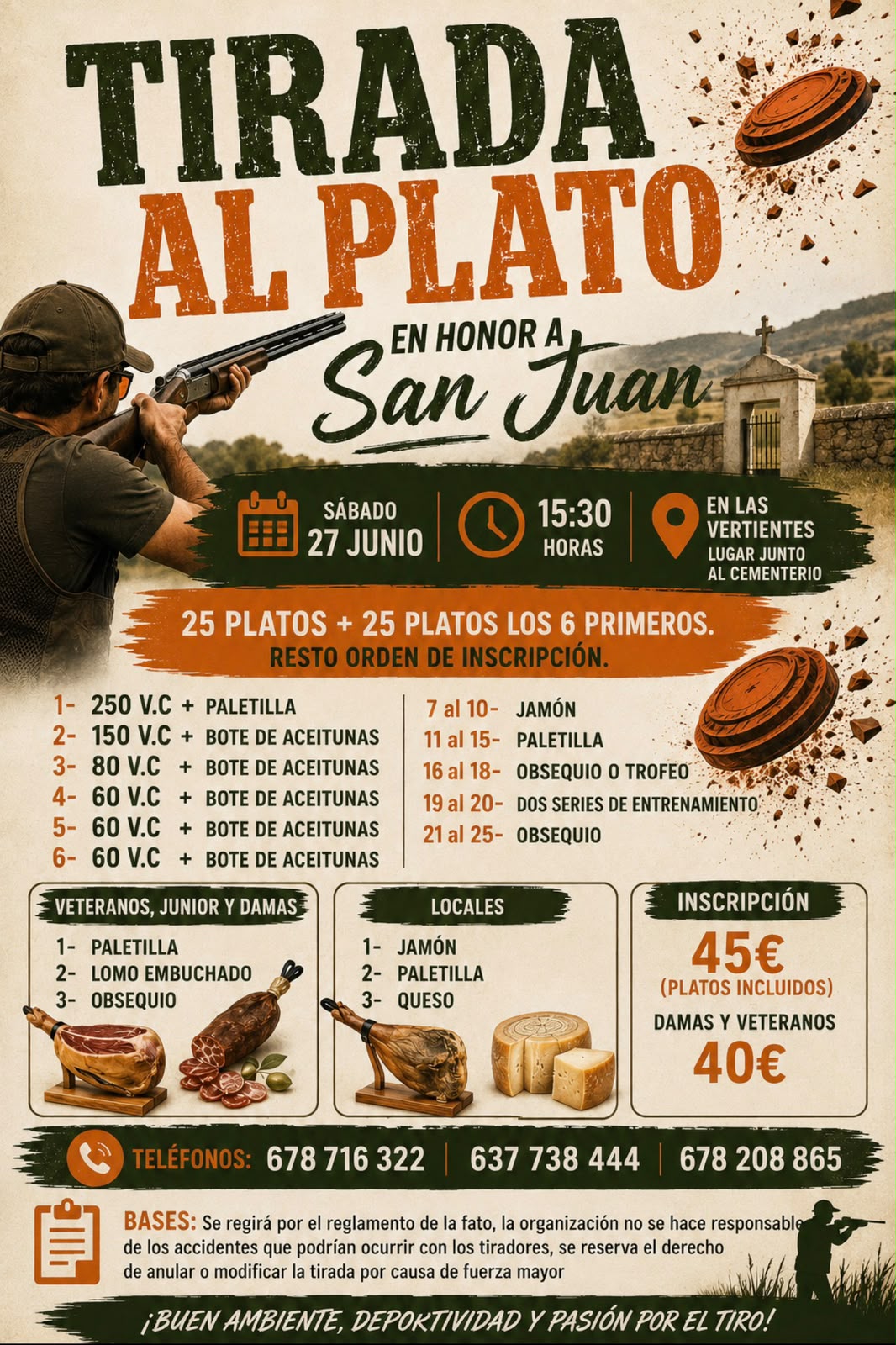 Tirada al Plato ROBOT en Las Vertientes (Granada).