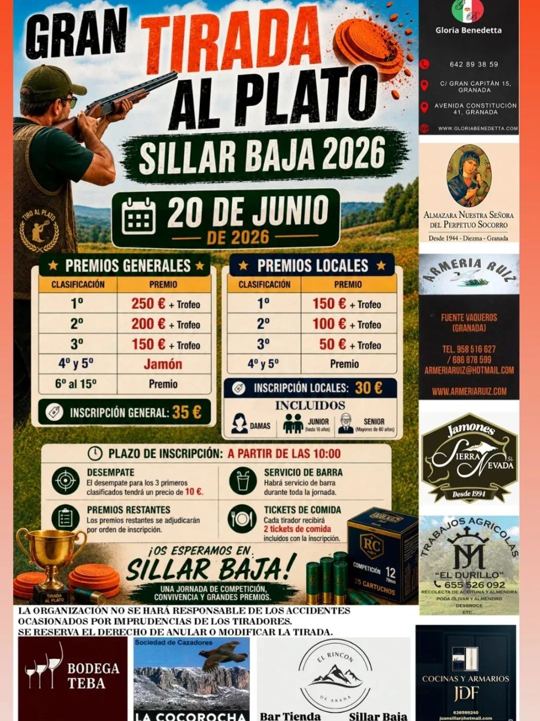 Tirada al Plato ROBOT en Sillar Baja (Granada).
