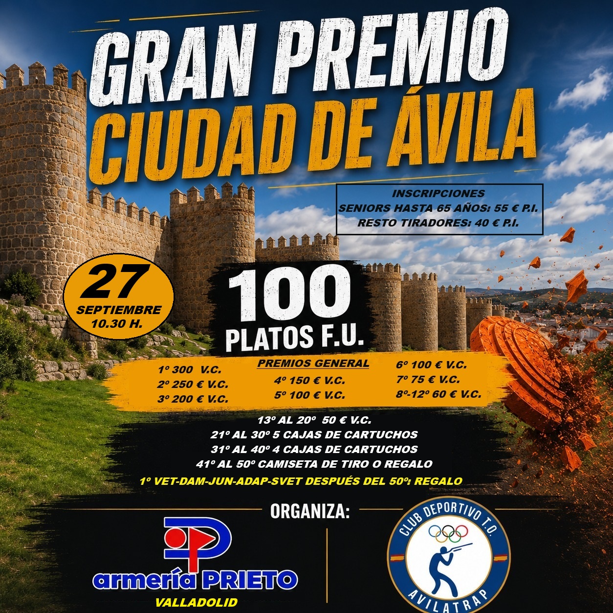 Gran Premio Ciudad de Ávila F.U. en el Campo de Tiro El Fresnillo (Ávila).
