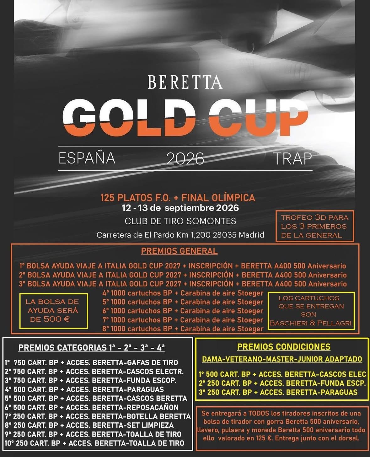Beretta Gold Cup F.O. en el Campo de Tiro Somontes (Madrid).