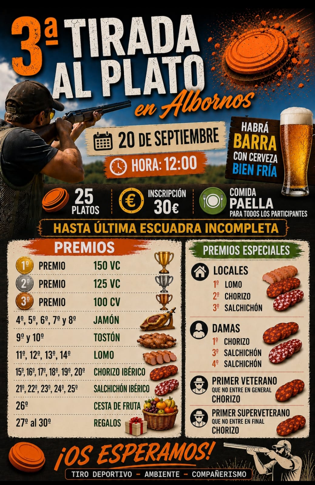 3ª Tirada al Plato ROBOT en Albornos (Ávila).
