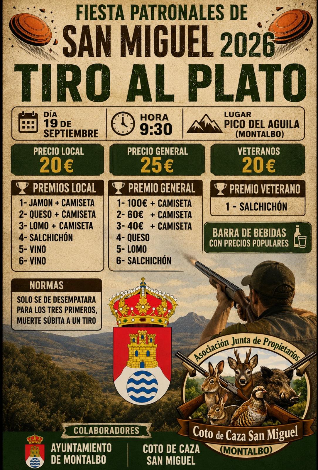 Tirada al Plato ROBOT en el Campo de Tiro Pico del Aguila en Montalbo (Cuenca).